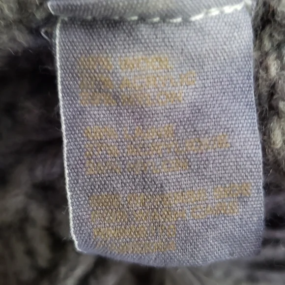 Free People Wool Blend Cable Knit Hooded Duster Cardigan Small/Med Ombre Tie Dye - Picture 9 of 13